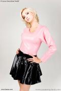 Latexshirt mit langem Arm in 7 Farben, XXL + XXXL