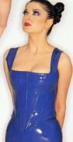 Latex-Bustier m. RV, Gr. 40/42