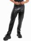 Preview: Schwarze Wetlook matt Herrenhose Joss von Catanzaro*