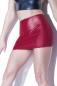 Preview: Merlot Roter Stretch Minirock Mattglanz von Coquette Preview: Merlot Roter Stretch Minirock Mattglanz von Coquette