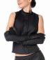 Mobile Preview: Damen Shirt Neopren schwarz Druckknöpfe vorn