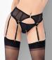 Preview: Strumpfhalter Paresse Netz schwarz mit 6 Strapsen von Catanzaro * Preview: Strumpfhalter Paresse Netz schwarz mit 6 Strapsen von Catanzaro *