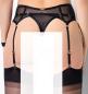 Preview: Strumpfhalter Paresse Netz schwarz mit 6 Strapsen und rosegoldenen Metallteilen * Preview: Strumpfhalter Paresse Netz schwarz mit 6 Strapsen und rosegoldenen Metallteilen *