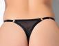 Preview: Damenstring Paresse von Catanzaro schwarz transparent und rosègold