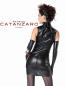 Preview: Patrice Catanzaro Minikleid schwarz Wetlook Netz