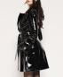 Preview: Catanzaro Damen Mantel Aradia Lack Schwarz mit breitem Bindegürtel Preview: Catanzaro Damen Mantel Aradia Lack Schwarz mit breitem Bindegürtel