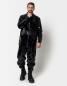 Mobile Preview: Lange Herren Hemd-Jacke Lack Schwarz 4 Taschen von Catanzaro