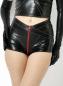 Preview: Catanzaro Hot Pants aus Kunstleder mit Reißverschluss