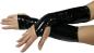Preview: ellbogenlange Armstulpen Stretchlack schwarz