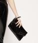 Preview: Catanzaro Clutch Orus Lack schwarz rot gesteppt Preview: Catanzaro Clutch Orus Lack schwarz rot gesteppt