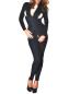 Preview: Stretch Catsuit ouvert mit Reissverschlüssen Ledapol