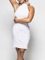 Mobile Preview: Minikleid Weiß tiefes Rückendekolletè White-Night Partykleid