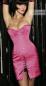 Mobile Preview: Satin Korsettkleid Halbbrustform in deep pink von Revanche de la femme