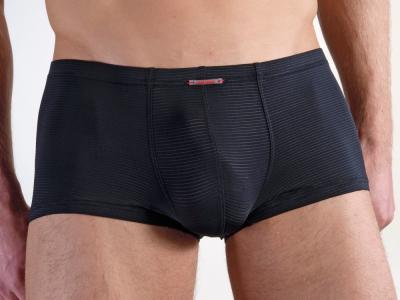 Minipants Netz Streifenoptik schwarz, rot, weiß Olaf Benz