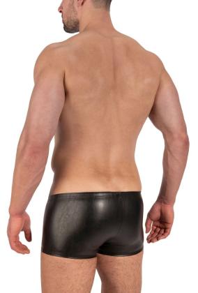 Manstore Popper Pants Nappaleder-Optik schwarz Druckknöpfe