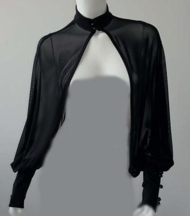 Preview: Transparenter Netz Bolero New Jersey Patrice Catanzaro schwarz