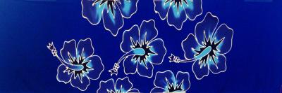 Halbpareo Hibiskus blau von Pareo Island