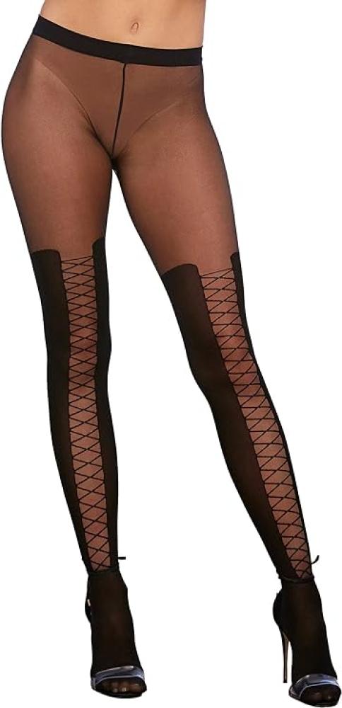 schwarze Strumpfhose im Bettstiefel Design schwarze Strumpfhose im Bettstiefel Design