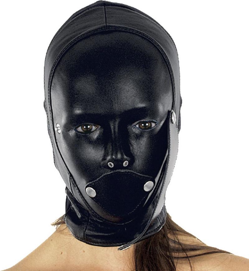 Maske aus geformten Nappaleder mit vielen Funktionen Maske aus geformten Nappaleder mit vielen Funktionen