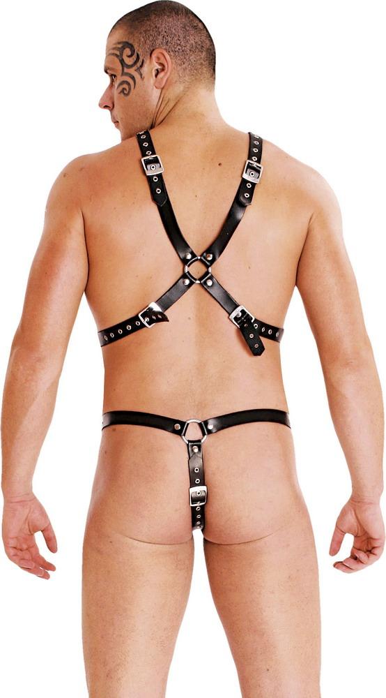 Harness für Herren von Ledapol aus Spaltleder Harness für Herren von Ledapol aus Spaltleder
