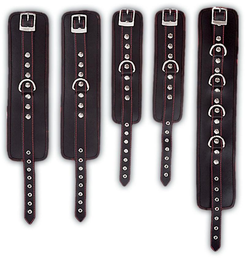 Gepolsterte Hand-Fessel (Paar) Manschetten Spaltleder Ledapol Gepolsterte Hand-Fessel (Paar) Manschetten Spaltleder Ledapol