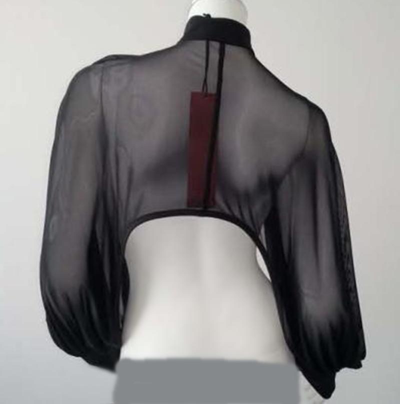 Transparenter Netz Bolero New Jersey Patrice Catanzaro schwarz