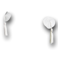 weiße Herzpasties mit Quaste