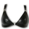 Catanzaro BH schwarzes Kunstleder mit Metallringen