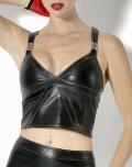 Figurbetontes schwarzes Trägertop Meris von Patrice Catanzaro