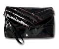 Catanzaro Clutch Orus Lack schwarz rot gesteppt